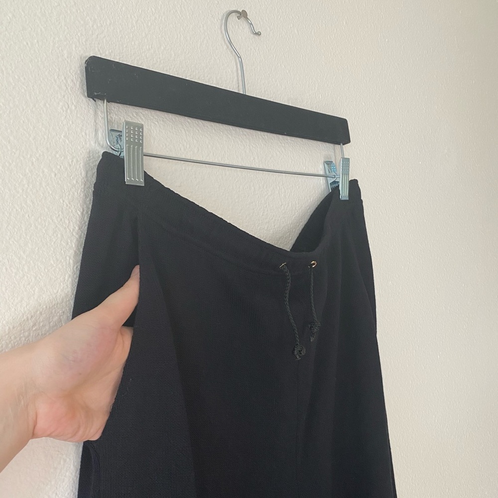St John | Santana Knit | Wide Leg Drawstring Pants - Picture 2 of 5